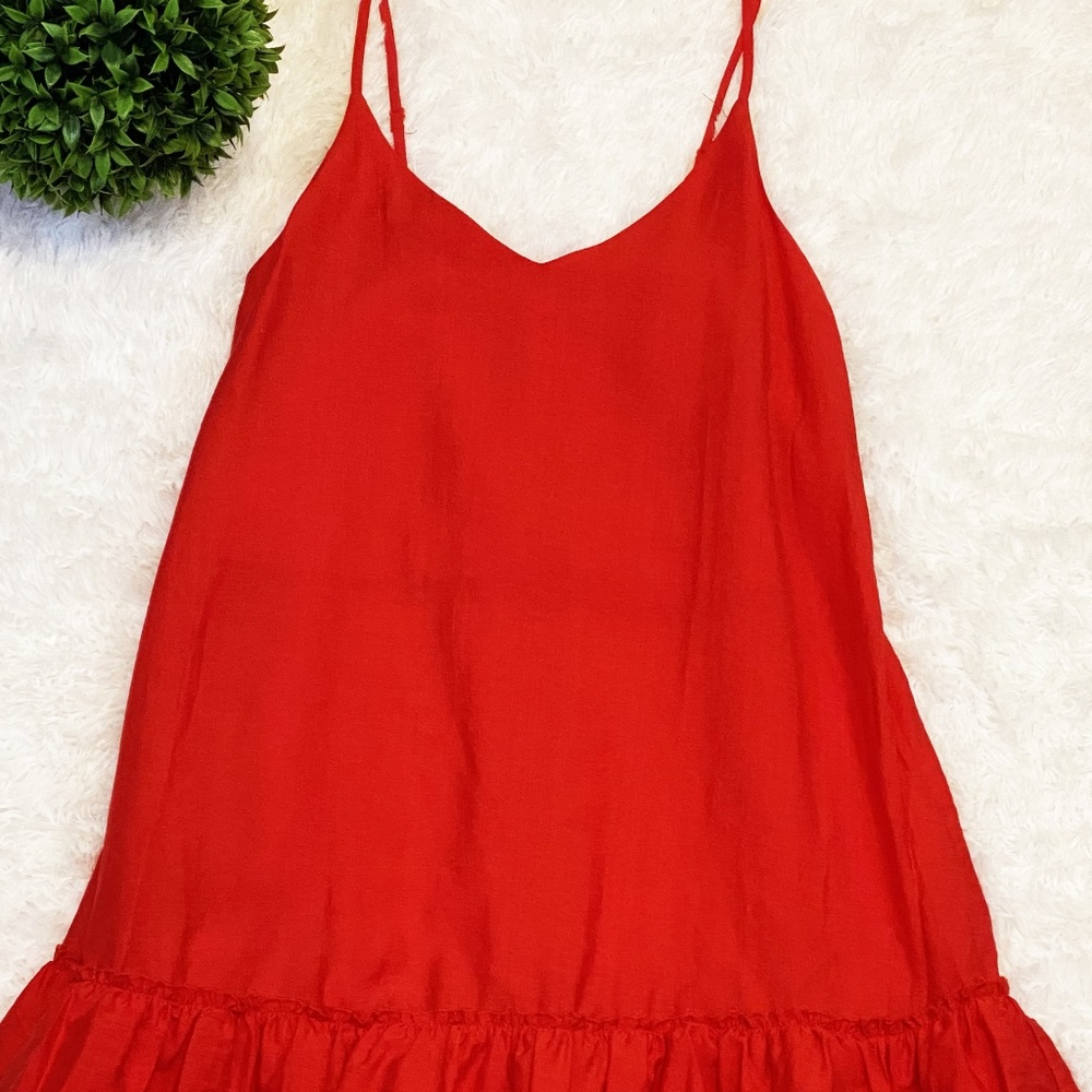 Ruffle Thin Strap Dress